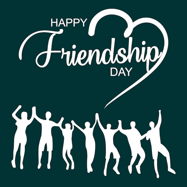 Vetor ilustração vetorial do dia da amizade para comemorar o dia da amizade