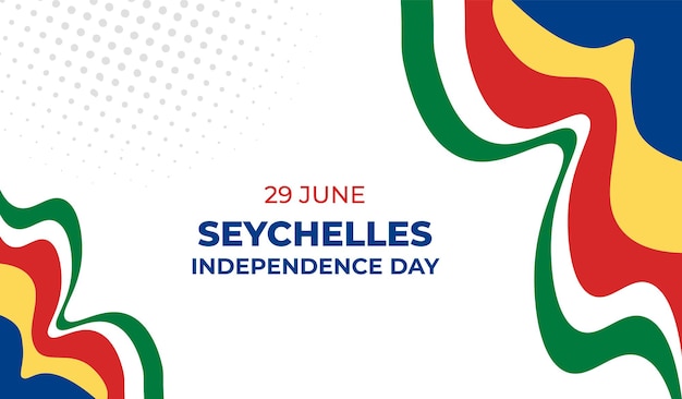 Ilustração vetorial do dia da independência das seychelles