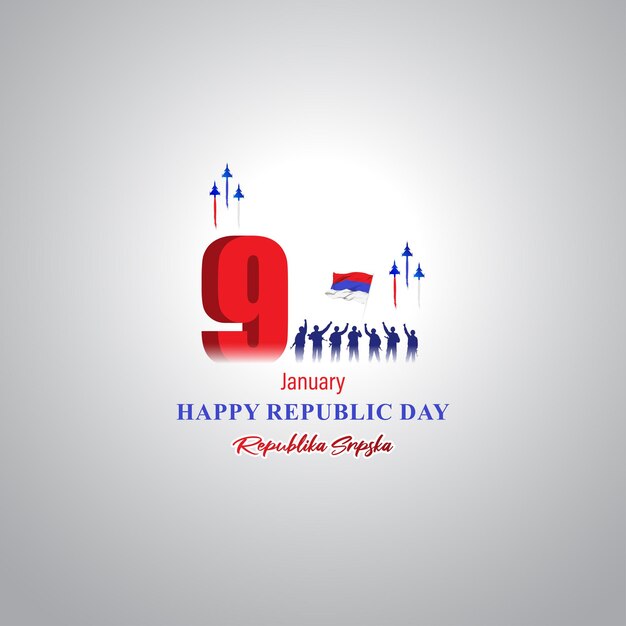 Ilustração vetorial do dia da República Republika Srpska