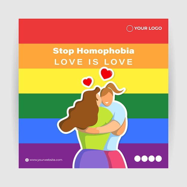 Vetor ilustração vetorial do dia internacional contra a homofobia bifobia lesbofobia transfobia 17 de maio