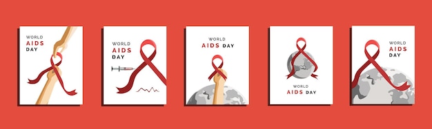 Ilustração vetorial do dia mundial da aids