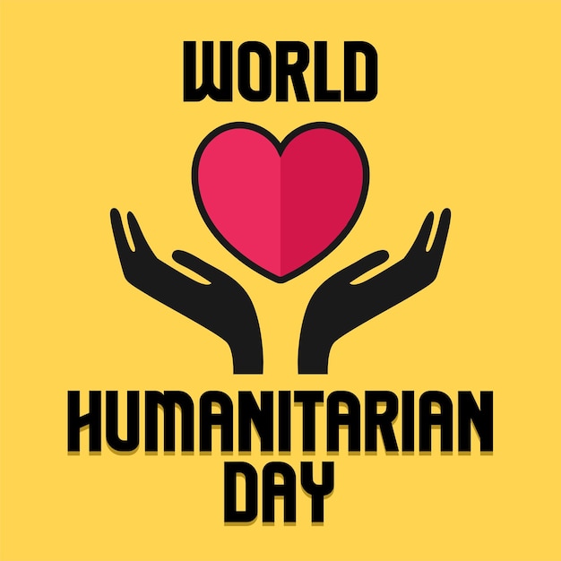 Ilustração vetorial do Dia Mundial da Humanidade adequada para cartazes e banners de felicitações