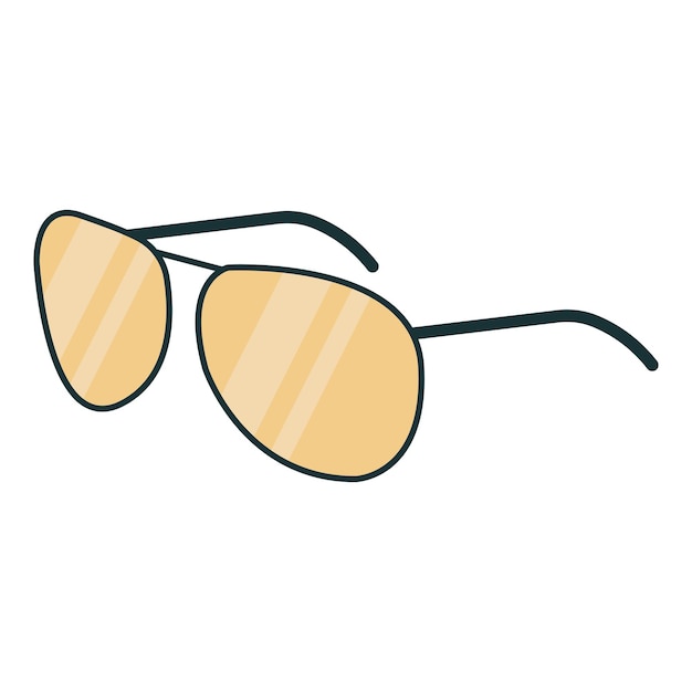 Ilustração vetorial do ícone de óculos de sol da moda