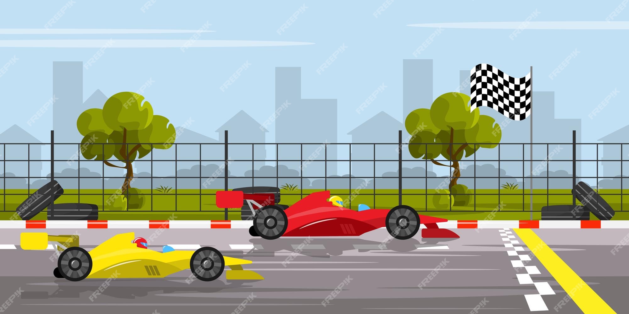 um vetor de desenho de ícone de pista de corrida. corrida de carros  14340510 Vetor no Vecteezy