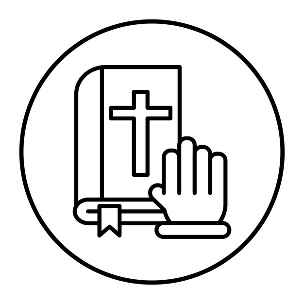 Ilustração vetorial do juramento