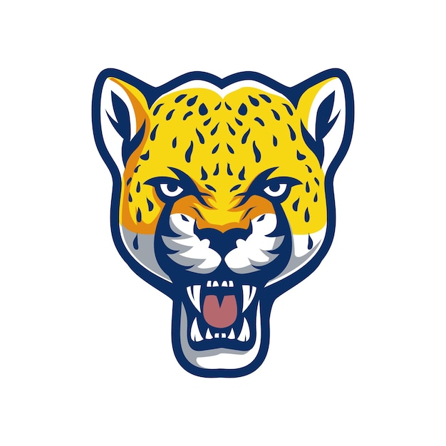 Ilustração vetorial do logotipo da mascote e desporto Jaguar