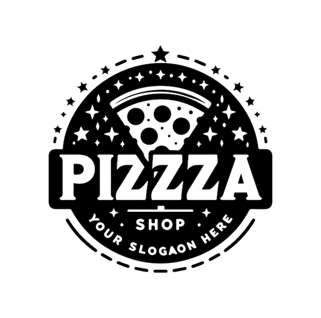 Ilustração vetorial do logotipo da pizzeria