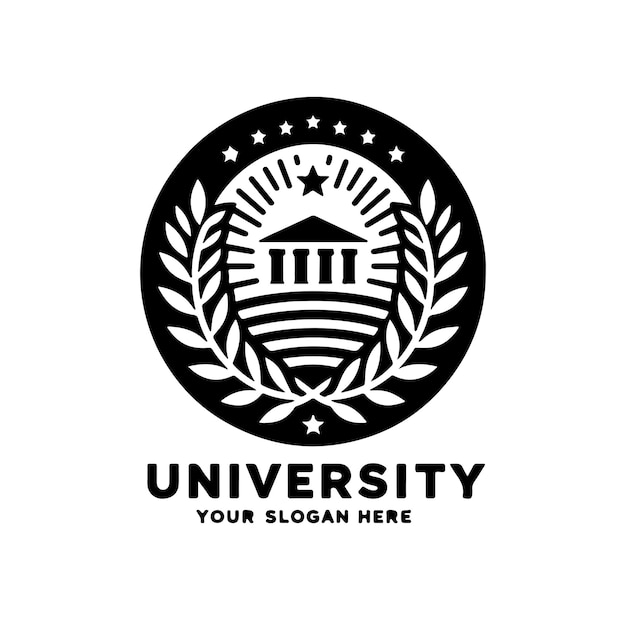 Ilustração vetorial do logotipo da universidade