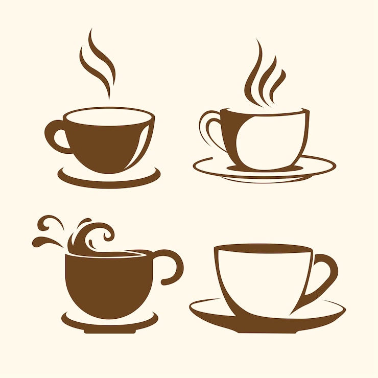 Vetor ilustração vetorial do logotipo da xícara de café
