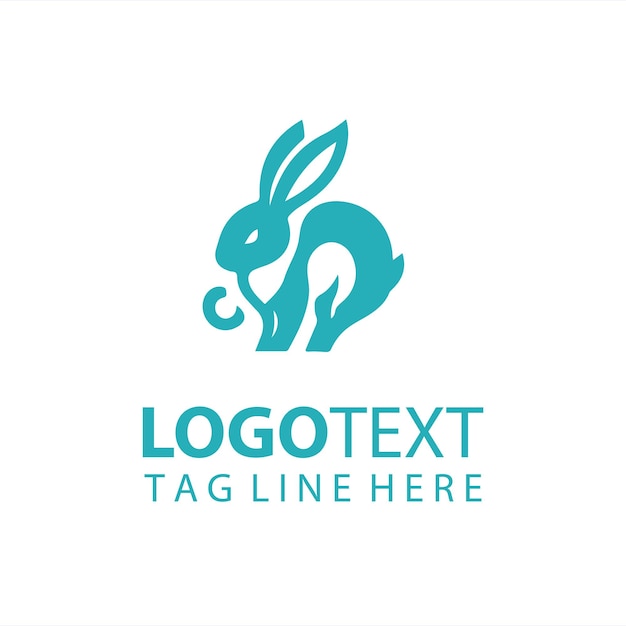 Ilustração vetorial do logotipo do coelho