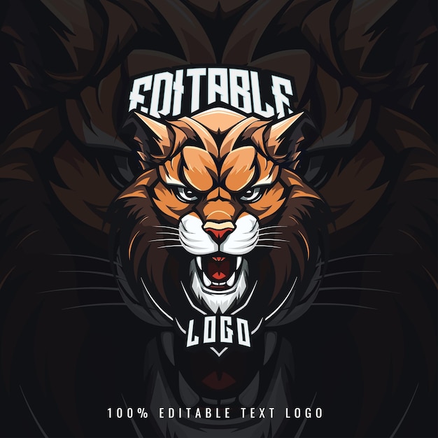 Vetor ilustração vetorial do logotipo do esporte cougar