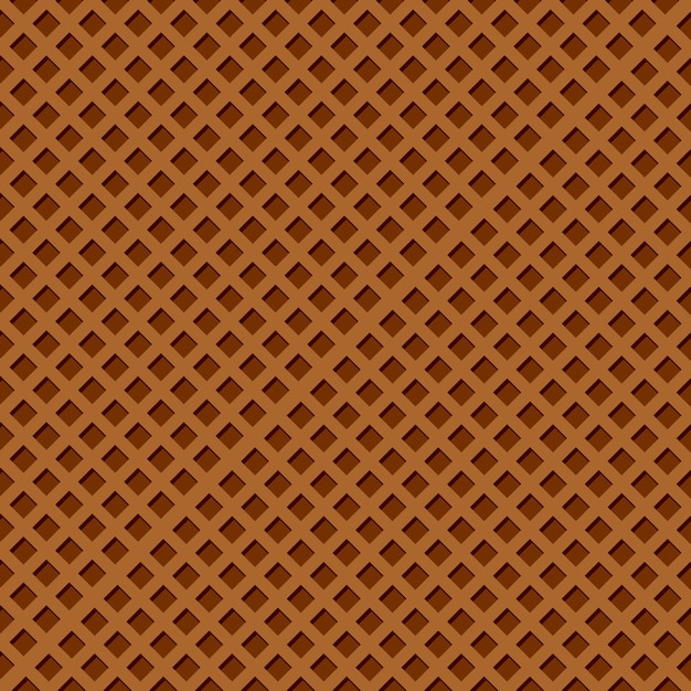 Vetor ilustração vetorial do modelo de design de fundo do padrão sem costura do waffle