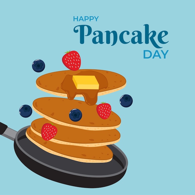 Ilustração vetorial do modelo de mídia social de Shrove Tuesday