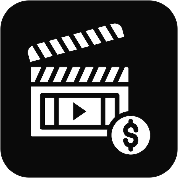 Ilustração vetorial do orçamento do filme