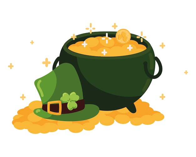 Ilustração vetorial do tesouro de St. Patrick's Day