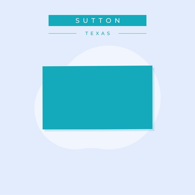 Vetor ilustração vetorial do vetor do mapa de sutton, texas