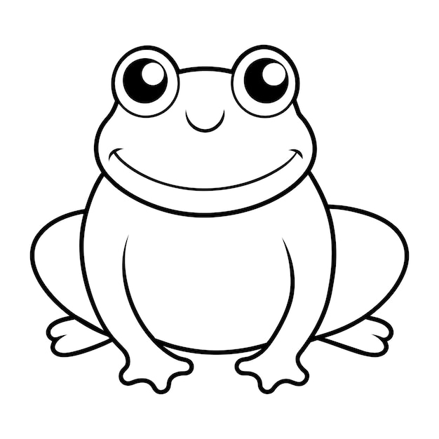 Ilustração vetorial em preto e branco para livro de colorir