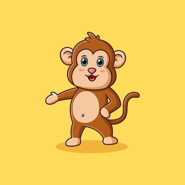 Ilustração De Macaco Feliz PNG , Feliz Do Macaco, Animal Pequeno