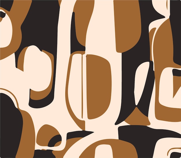 Ilustração vetorial gráfica abstrata de padrões sem costura
