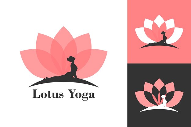 Ilustração vetorial gráfico de lotus yoga logo perfeito para usar para yoga company