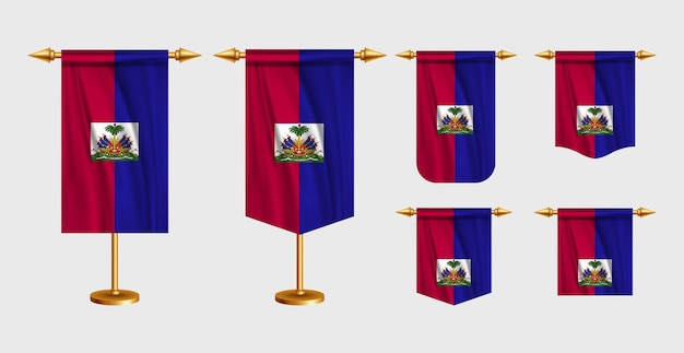 Ilustração vetorial gratuita da bandeira do haiti