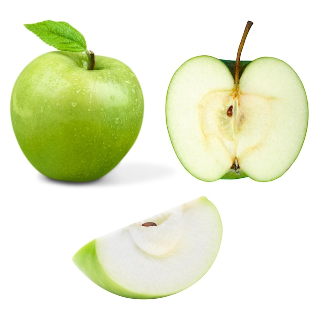 Ilustração vetorial gratuita de maçã verde suculenta