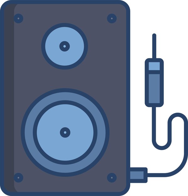 Ilustração vetorial linear de cores de Guitarsolid