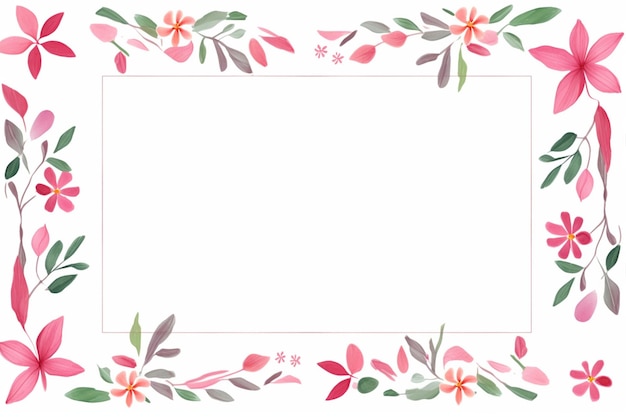 Ilustração vetorial livre de moldura floral