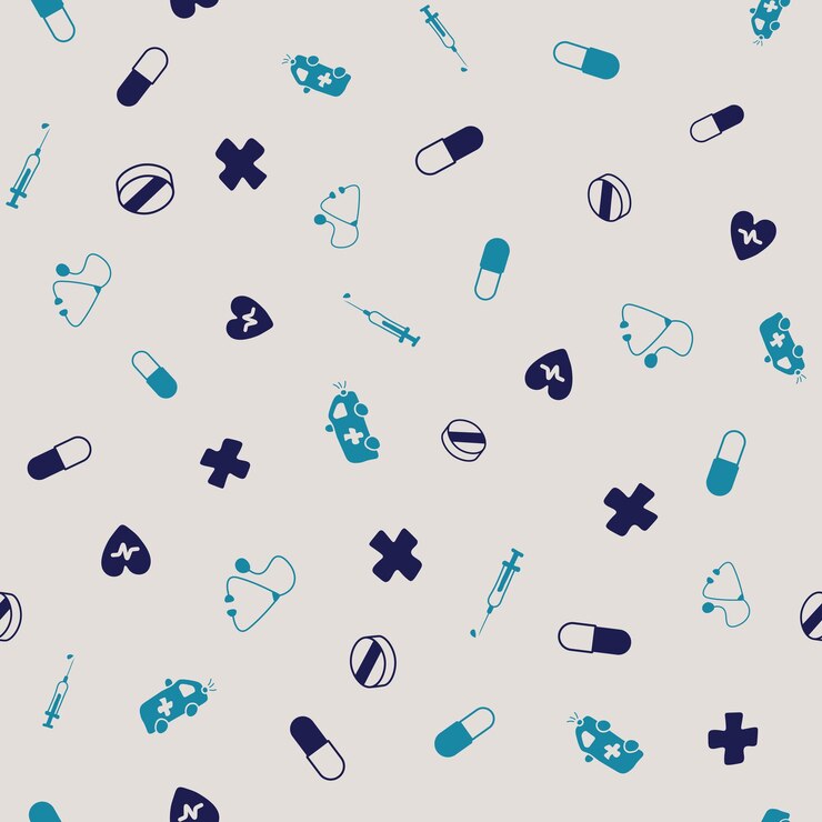 Ilustração vetorial médica Plano de fundo médico perfeito