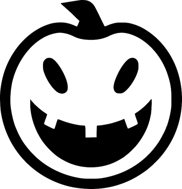 Vetor ilustração vetorial minimalista e plana do logotipo de halloween