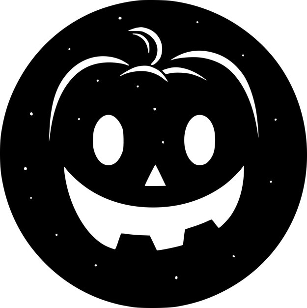 Vetor ilustração vetorial minimalista e plana do logotipo de halloween
