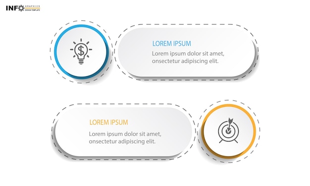 Ilustração vetorial modelo de design de infográfico com ícones e 4 opções ou etapas