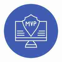 Vetor ilustração vetorial mvp