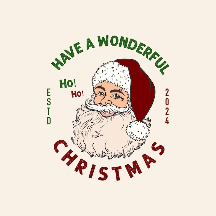 Ilustração vetorial Papai Noel Feliz Natal