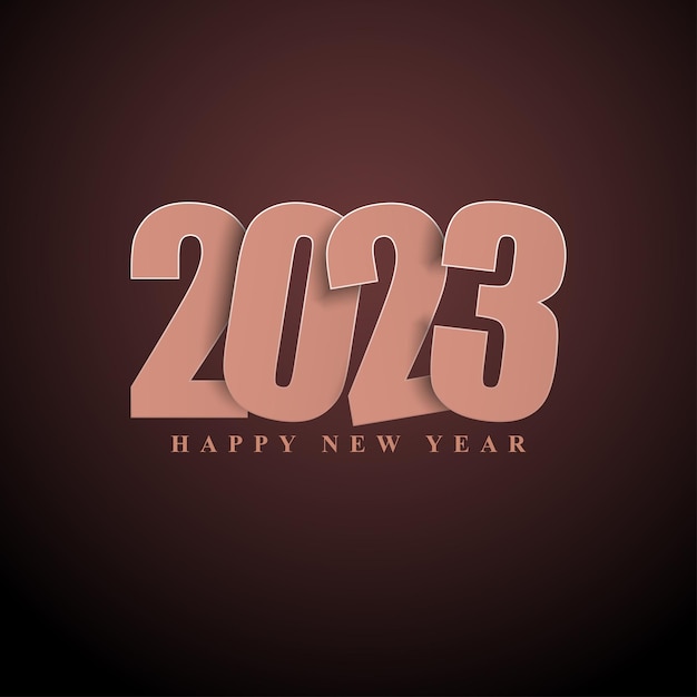 Ilustração vetorial para cartão de panfleto de cartaz de fundo de feliz ano novo 2023
