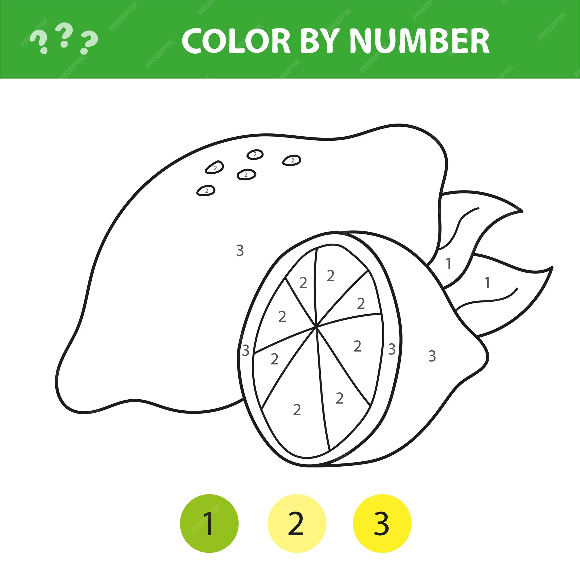 jogo de matemática para crianças. limão kawaii fofo e laranja. 2250408  Vetor no Vecteezy