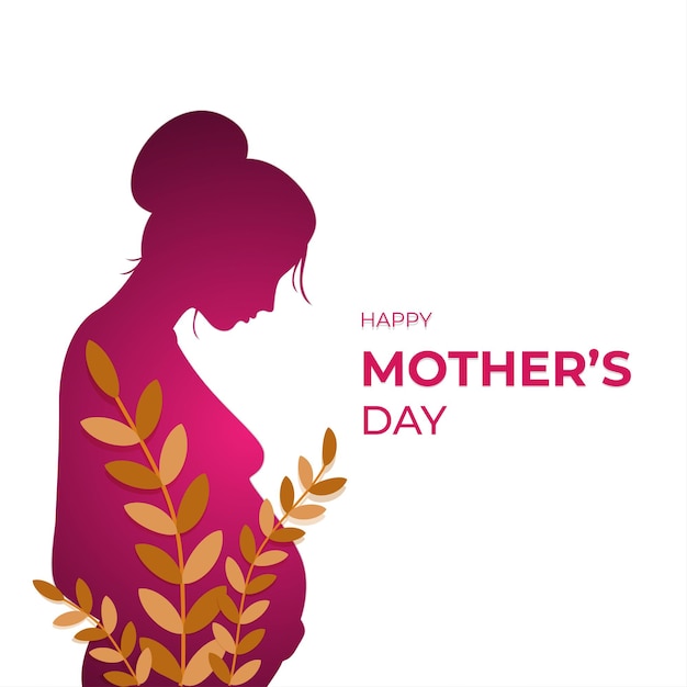 Ilustração vetorial para feliz dia das mães
