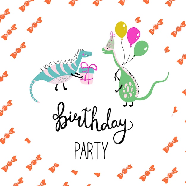 Ilustração vetorial para festa de aniversário
