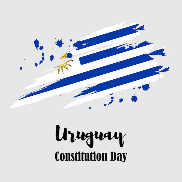 Ilustração vetorial para o dia constitucional do uruguai