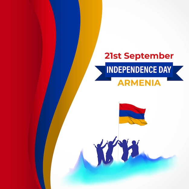 Ilustração vetorial para o dia da independência da armênia