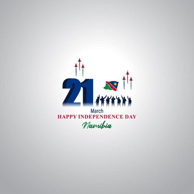 Ilustração vetorial para o Dia da Independência da Namíbia