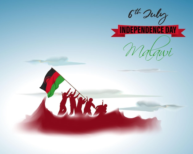 Vetor ilustração vetorial para o dia da independência do malawi