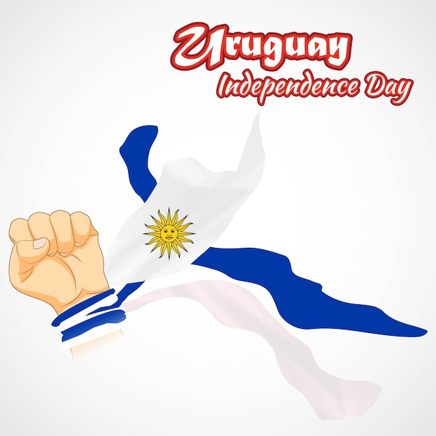 Ilustração vetorial para o dia da independência do uruguai