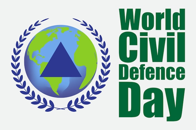 Ilustração vetorial para o dia mundial da defesa civil