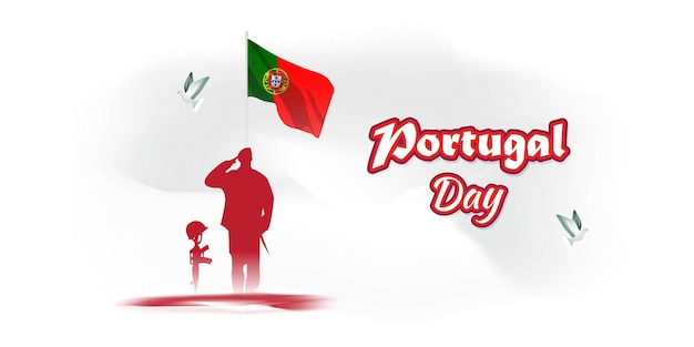 Ilustração vetorial para o dia nacional de portugal