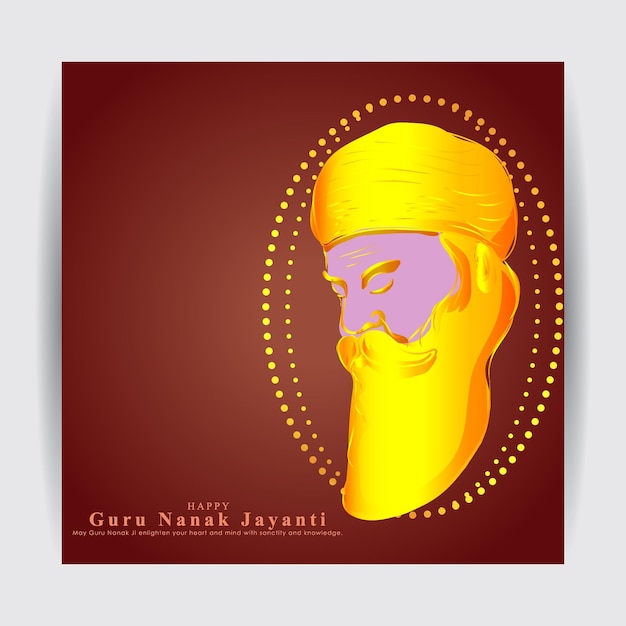 Ilustração vetorial para o festival indiano guru nanak jayanti