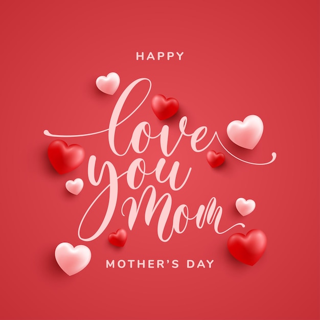 Ilustração vetorial plana gratuita do dia das mães