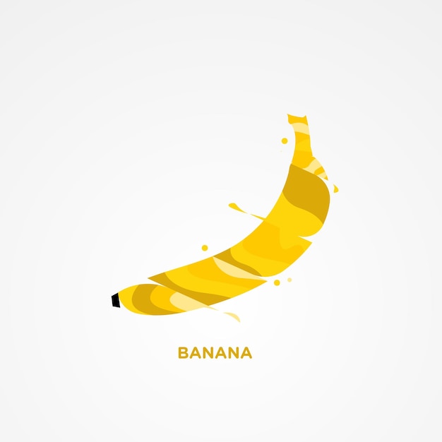 Ilustração vetorial premium moderna abstrata de banana