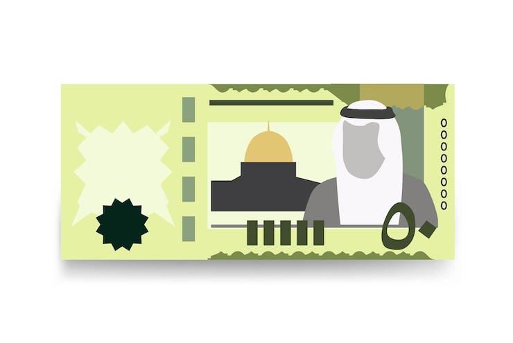 Vetor ilustração vetorial riyal saudita dinheiro da arábia saudita conjunto notas de banco papel moeda 50 sar