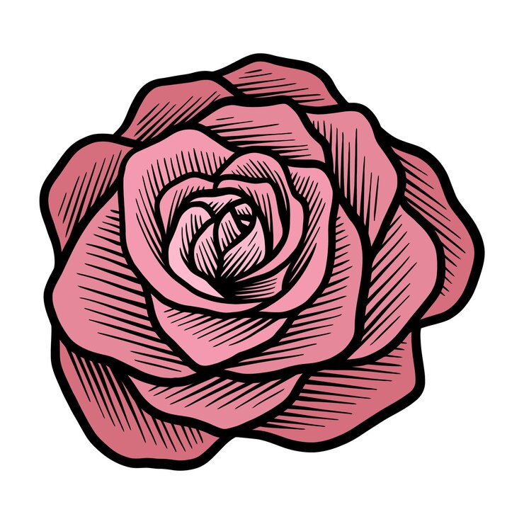 Vetor ilustração vintage de flores de rosas
